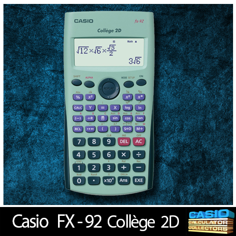 Calculatrice CASIO FX92 Collège. - Casio